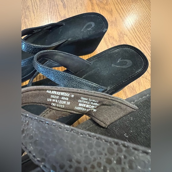 COPY - Women 8 olukai Ohana platform wedge waterproof sandal beach shoe BROWN - Picture 6 of 7